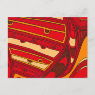 Carte Postale Panneaux orange Abstraits