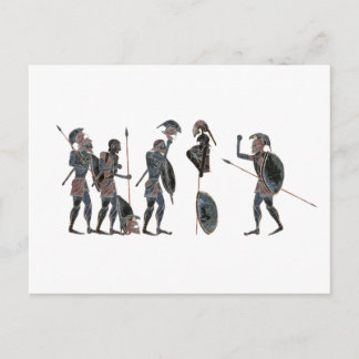 Carte Postale Panoply - Les hoplites grecs antiques célébrant