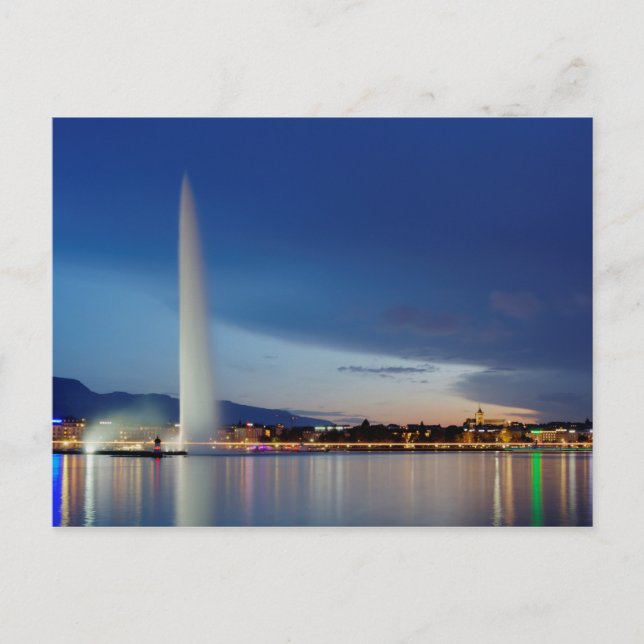 Carte Postale Panorama à Genève, Suisse (Devant)