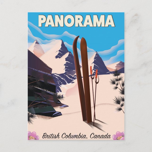 Carte Postale Panorama Canada affiche de voyage (Devant)