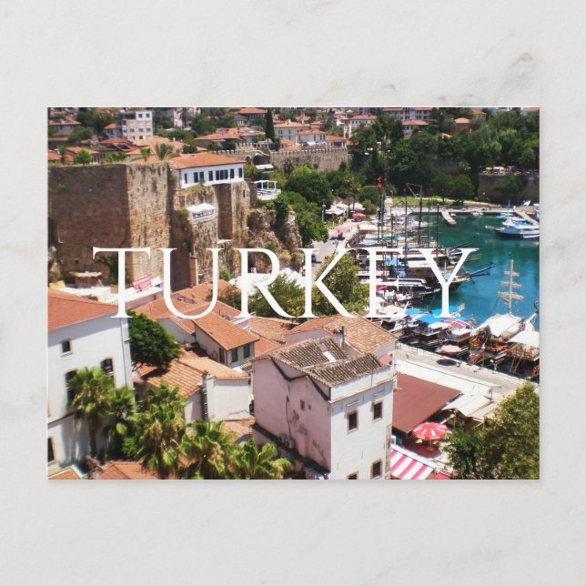 Carte Postale Panorama de la vieille ville Kaleici d'Antalya (Devant)