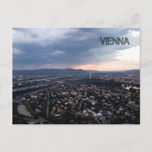 Carte Postale Panorama de Vienne (Devant)