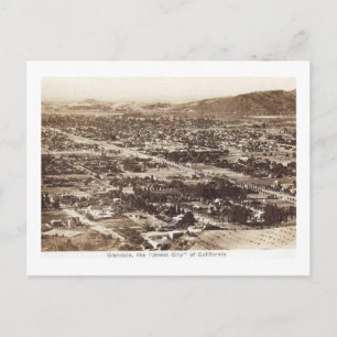 Carte Postale Panorama, Glendale, Californie Vintage