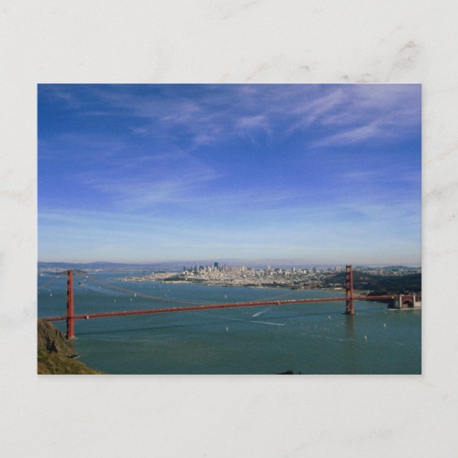 Carte postale panoramique de Golden Gate (Devant)