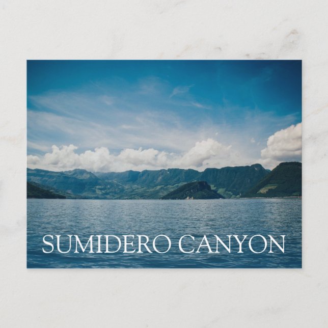Carte Postale Panoramique du canyon de Sumidero (Devant)