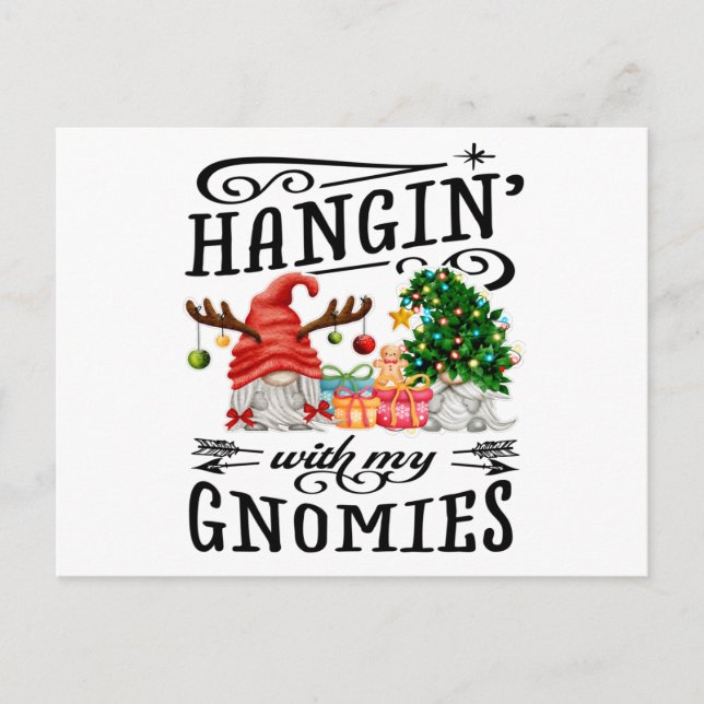 Carte Postale Panser Avec Mes Gnomies Gnome Noël (Devant)