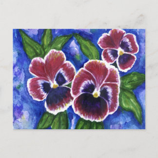 Carte Postale Pansies