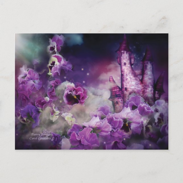 Carte postale Pansy Imaginaire Art (Devant)