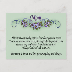 Carte postale Pansy Scrolls
