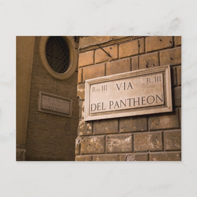 Carte Postale Panthéon, Rome, Italie (Devant)