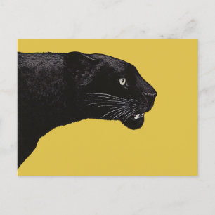 Carte Postale Panther noire par Toshi Yoshida