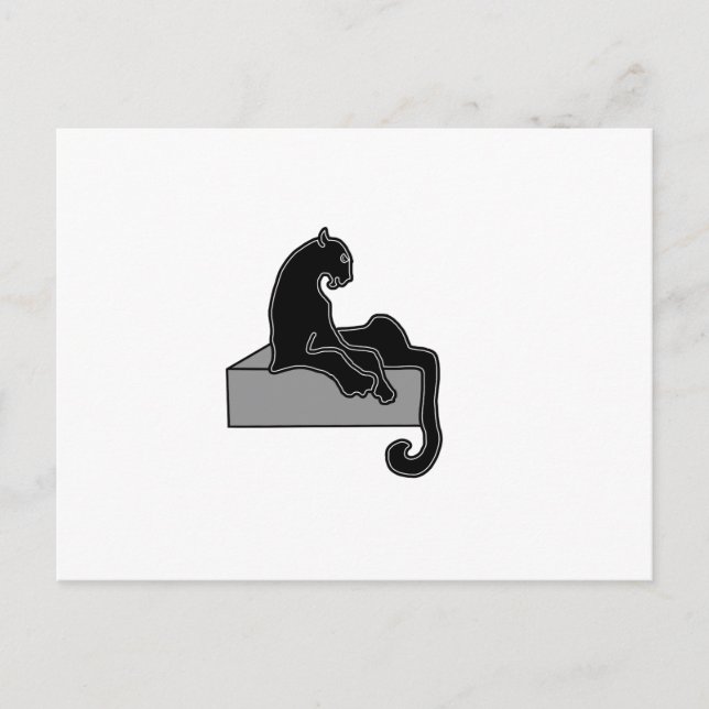 Carte Postale Panthère noire (Devant)