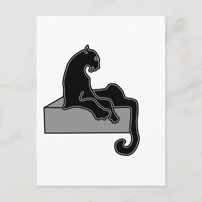 Carte Postale Panthère noire (Devant)