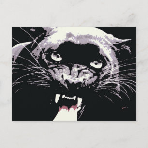 Carte Postale Panthère noire Jaguar