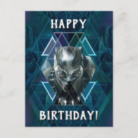 Panthère noire | Motif de caractères géométriques