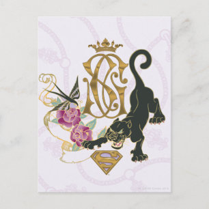 Carte Postale Panthère noire Supergirl