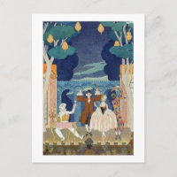 Pantomime Stage, illustration pour Fetes Galantes