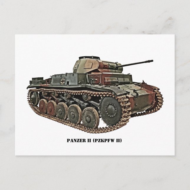 Carte Postale Panzer II (Devant)