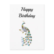 Paon | Joyeux anniversaire | Minimal