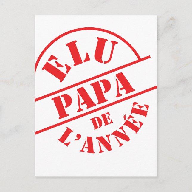Carte Postale Papa (Devant)