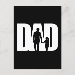 Carte Postale Papa Avec Fille Chemise Fête des pères Idées T-Shi