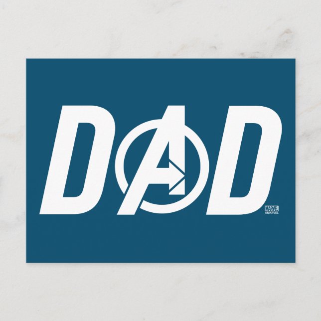 Carte Postale Papa Avengers (Devant)