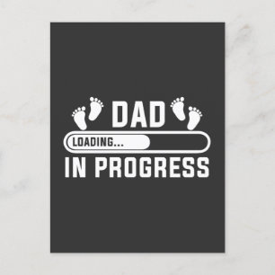 Carte Postale papa en cours Première fois drôle papa