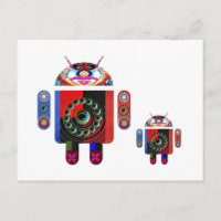 Papa et bébé Android - Art101 par Navin