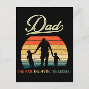 Carte Postale Papa Fils Disant Père Jour Père