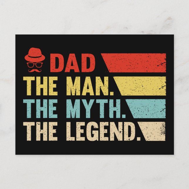 Carte Postale Papa. L'Homme, Le Mythe, La Légende. (Devant)