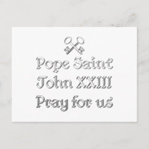 Carte Postale Pape Saint Jean XXIII Priez pour Nous