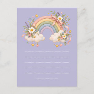 Carte Postale Papeterie Arc-en-ciel Pastel