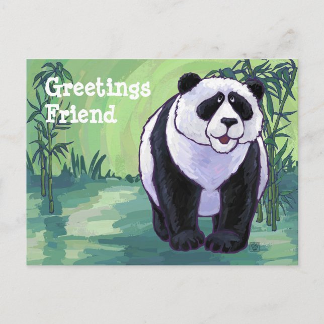 Carte Postale Papeterie Panda Bear (Devant)