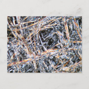 Carte Postale Papier au microscope