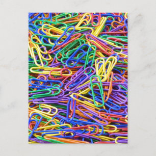 Carte Postale Papier clips