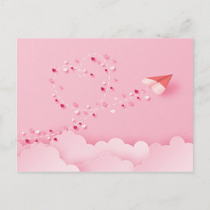 Carte Postale Papier coupé Avion