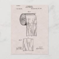Papier de toilette Brevet no 465,588 par S. Wheele
