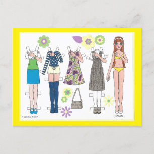 Carte postale papier DOLLARS MOD HOLLY