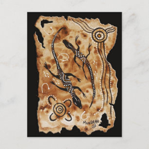 Carte Postale Papier Goannas