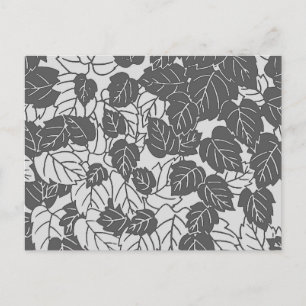 Carte Postale Papier japonais, gris clair et foncé / gris
