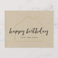 Papier Kraft Joyeux Anniversaire Agence Immobilièr