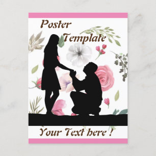 Carte Postale Papier mariage