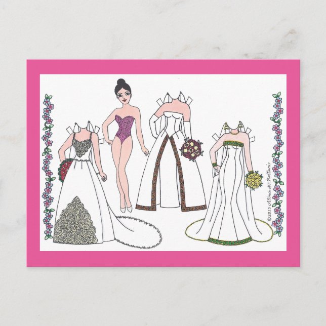 Carte postale papier moderne Bride III (Devant)