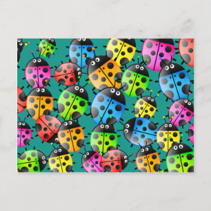 Carte Postale Papier peint Ladybug