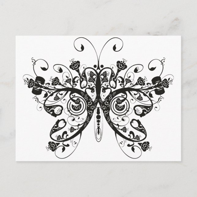 Carte Postale Papillon (Devant)