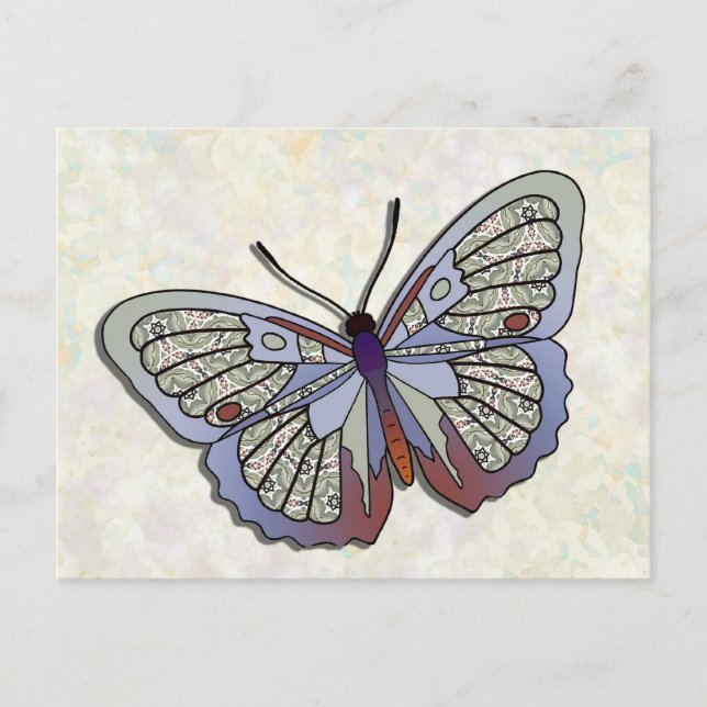 Carte Postale Papillon - 34 (Devant)