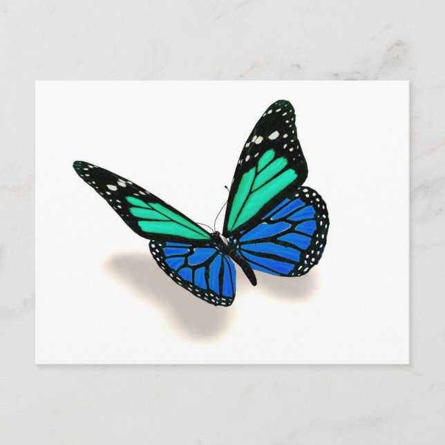 Carte Postale Papillon 3D (Devant)