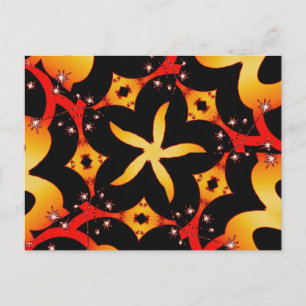 Carte postale papillon abstrait