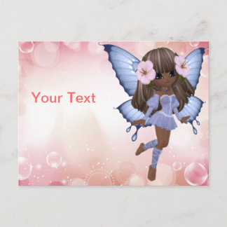 Carte postale papillon afro-américaine Princess