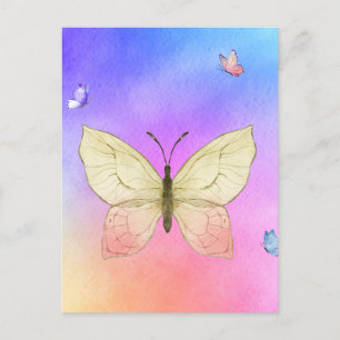 Carte Postale Papillon aquarelle